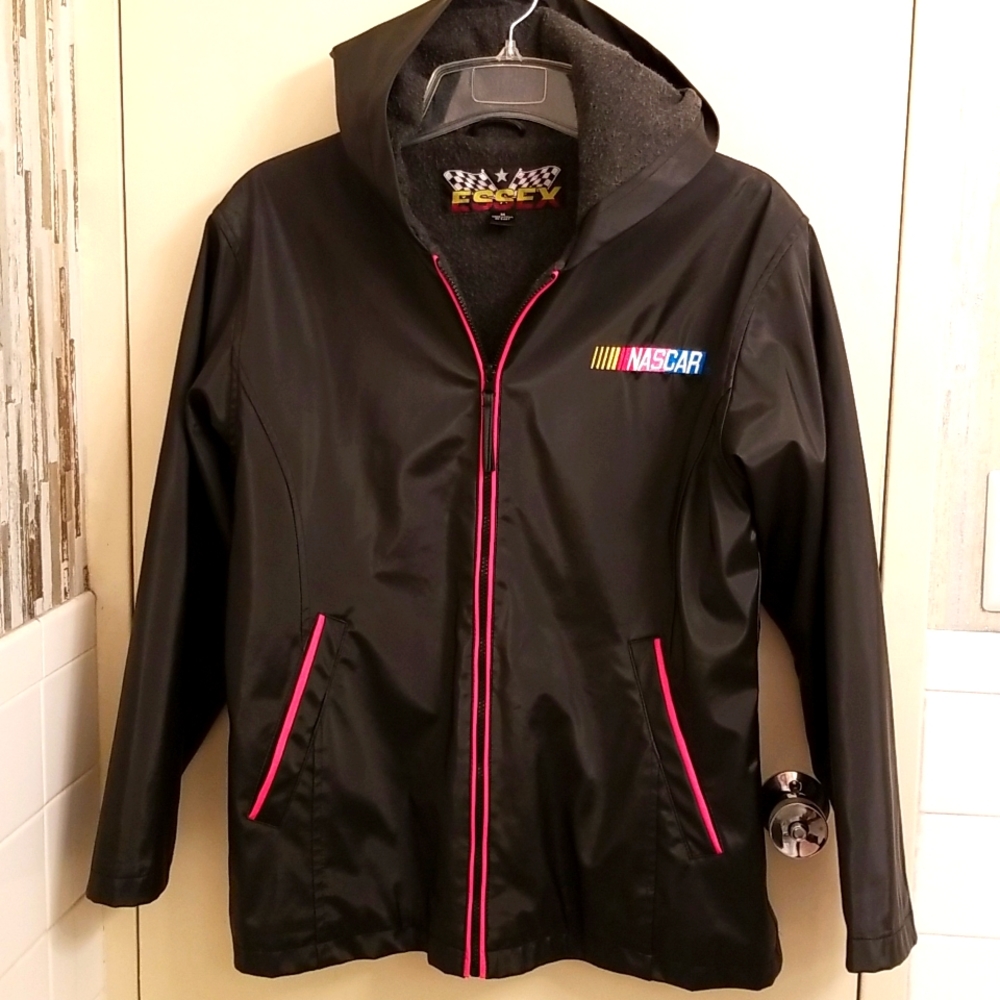Vintage Essex NASCAR Black Jacket Medium